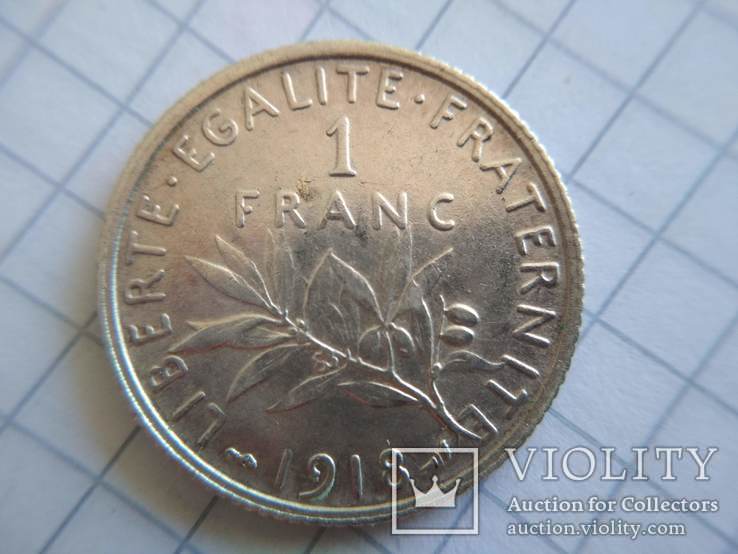 1 франк 1918 г. Франция, фото №4