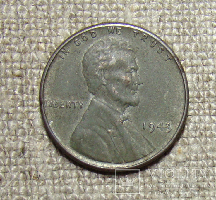 1 цент 1943 США, фото №2