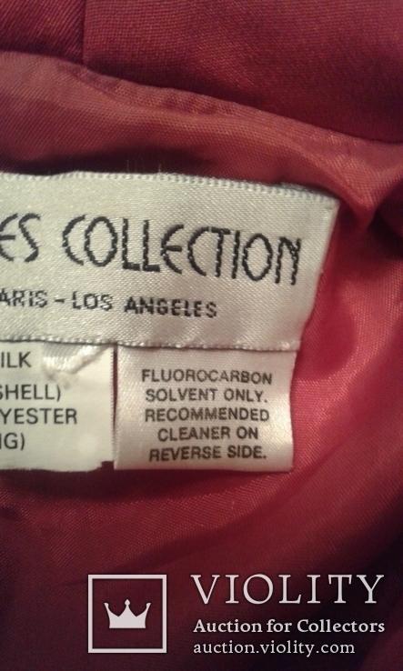 Пиджак винтажный стиль "Диско" 100% шелк США, фото №8