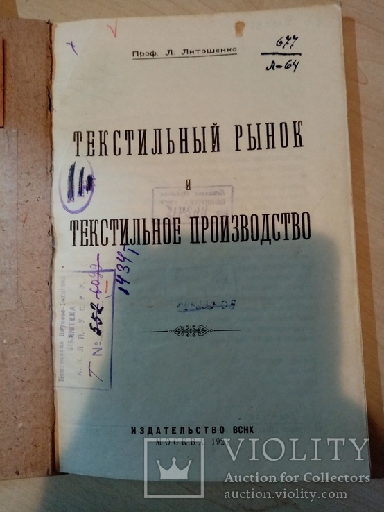 Текстильный рынок и Текстильное производство 1924 г., фото №3