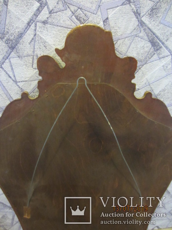 Настенное зеркало винтаж дерево грунт 76 cm x 42 cm, фото №9