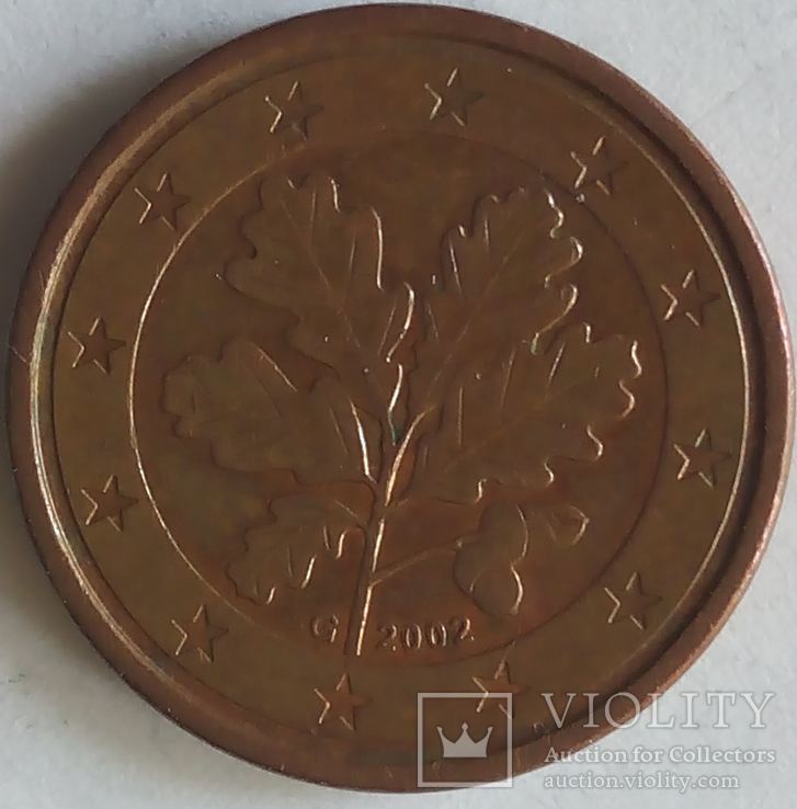 Германия 1 евроцент 2002 G, фото №3