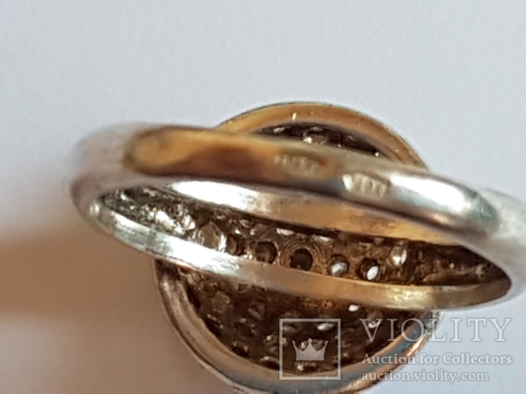 Кольцо серебро 925 проба. Размер 18.5, фото №7