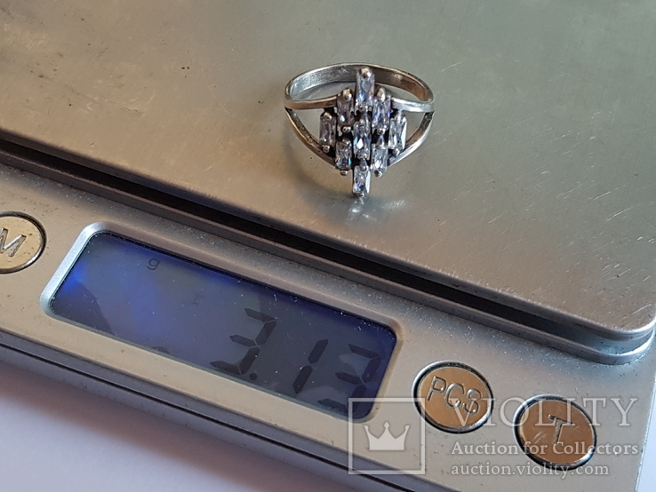 Кольцо серебро 925 проба. Размер 17.5, фото №9