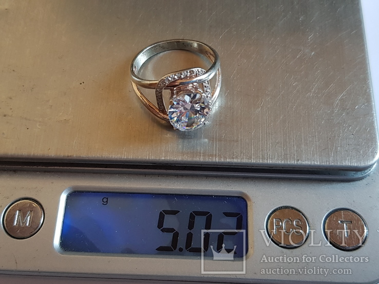 Кольцо серебро 925 проба. Размер 19, фото №10