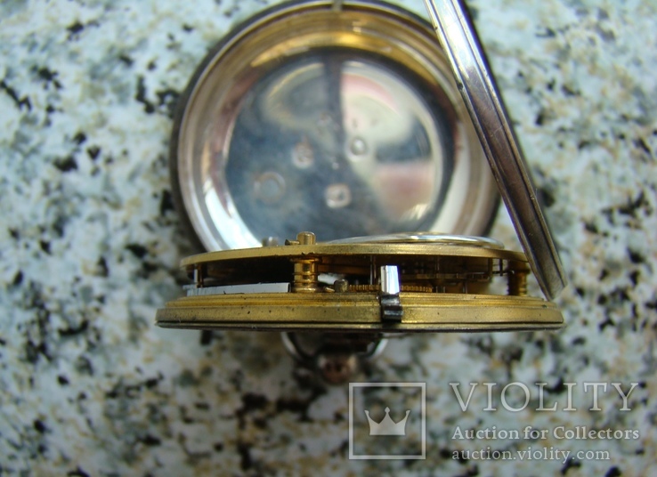 Английские карманные часы Vilson London XIX век серебро, фото №6