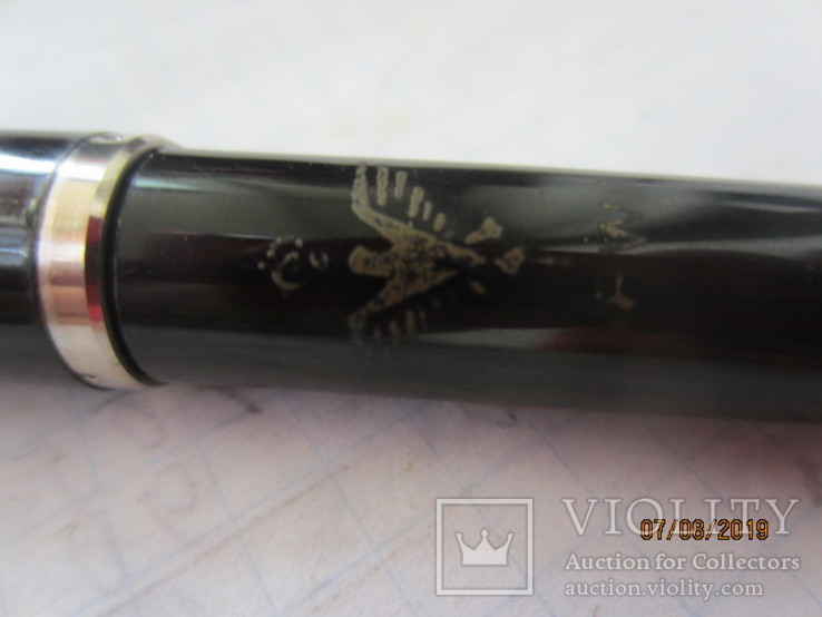 Перьевая ручка International italy с логотипом винтаж, фото №3
