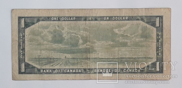 Канада 1 доллар 1954 год, фото №3