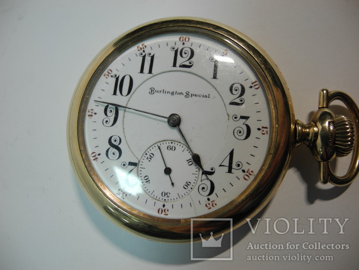 Карманные Часы Burlington Special Chicago USA нач 20-го века, фото №3