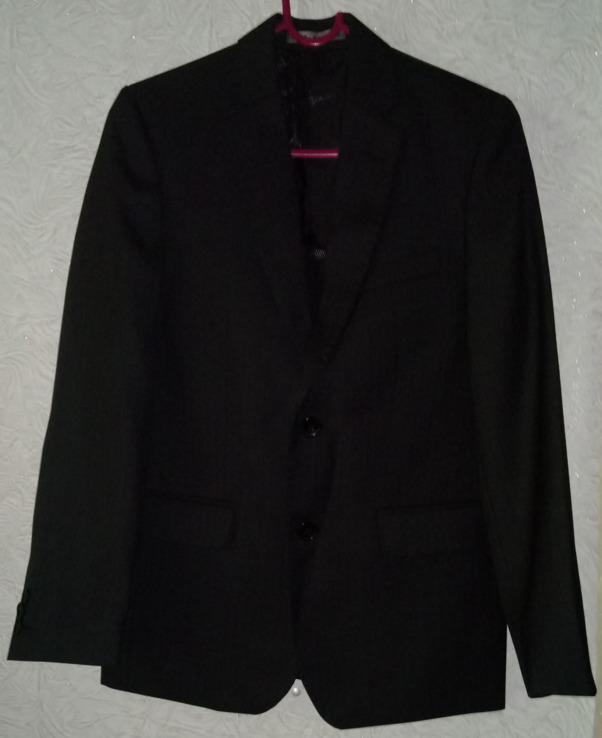 Школьный костюм (пиджак, брюки) р.146, фото №3