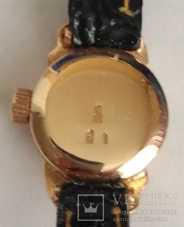 Золотые часы 7.1г. с бриллиантами, фото №6