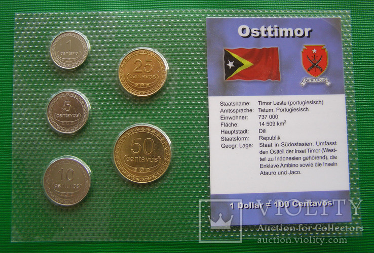 Набор монет Восточный Тимор 2004 г., фото №2