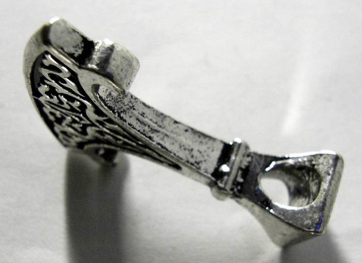 Amulet topór slov'yanskij warding 34h25mm bilij metal, Lot 2019 004, numer zdjęcia 3