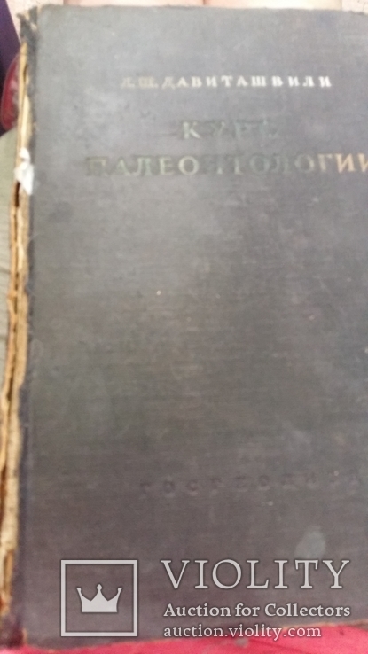 Курс палеонталогии"Л.Ш.Давиташвили 1949г,тир.5000., фото №6