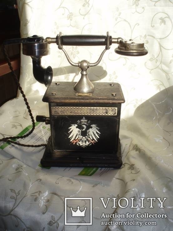 Телефон антикварный пр-во Германия 1900-год, фото №2