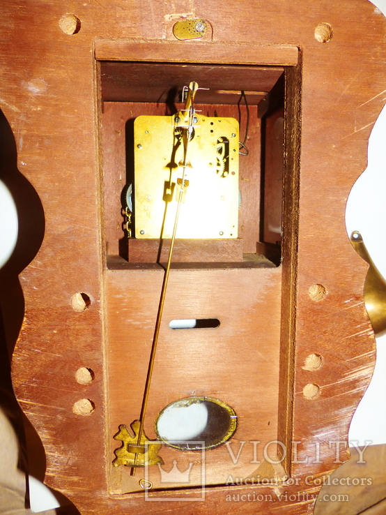 Старинные настенные часы с атлантом. Голландия --  61  х 26 см, фото №8