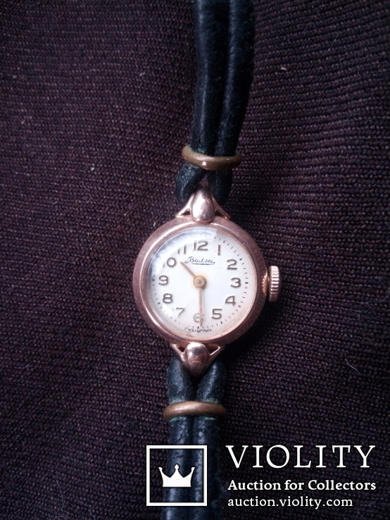 Женские часы Волга золотые, фото №3