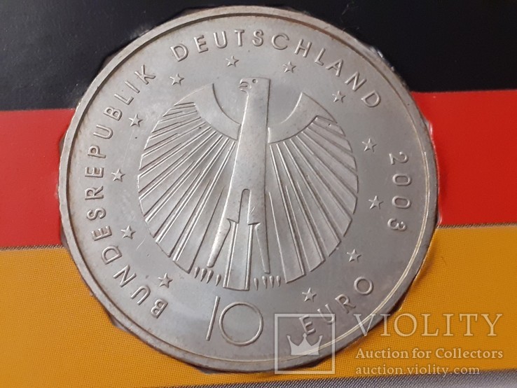 Монета fifa fussball weltmeisterschaft 10 euro 2006, фото №2