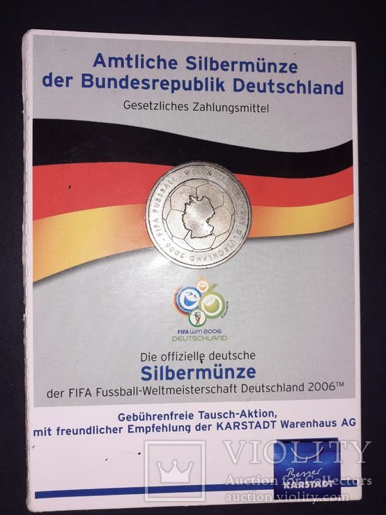 Монета fifa fussball weltmeisterschaft 10 euro 2006, фото №5