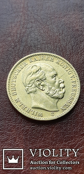Золото 20 марок 1872 г. Пруссия, фото №3