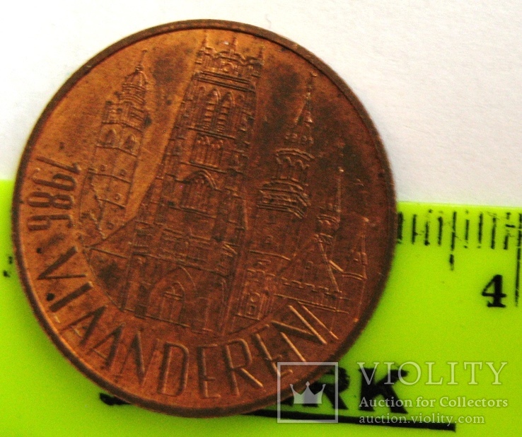 Бельгия, Фла́ндрия 50 фламандских франков	1986, фото №4