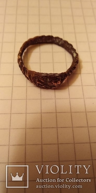 Кольцо старинное с орнаментом