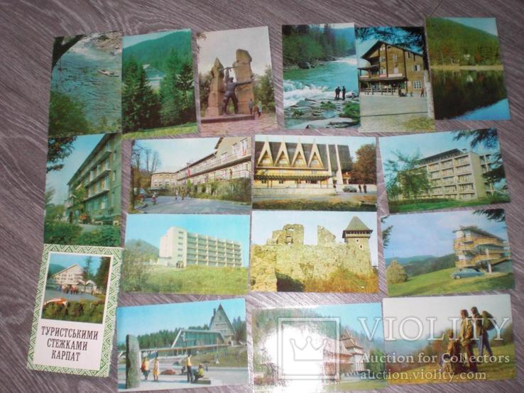 Набор открыток Карпати Туристськими стежками 16шт, фото №3
