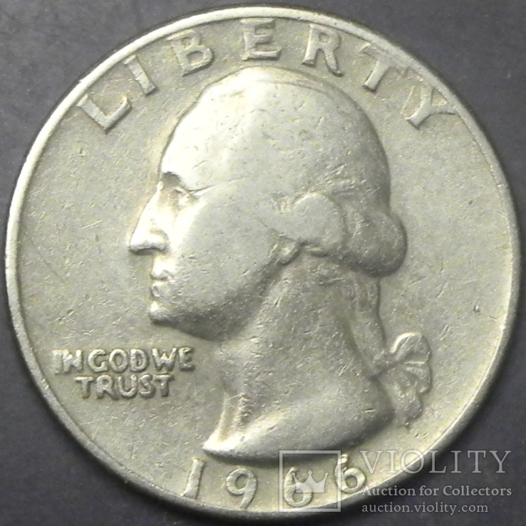 25 центів США 1966