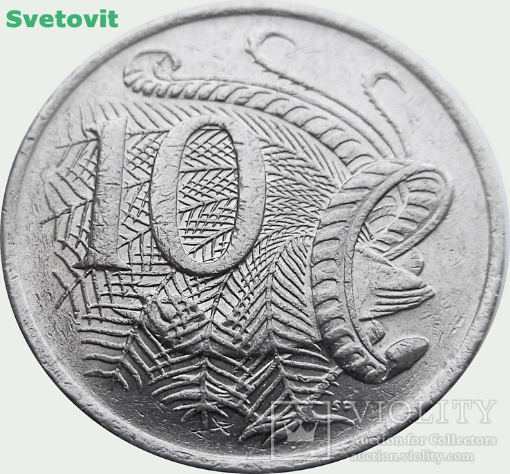 119.Австралия 10 центов, 1982 год, Лирохвост, фото №2