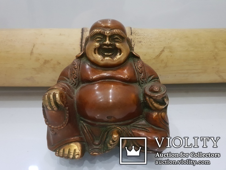 Бронзовый Будда с Умной в ладошке, фото №2
