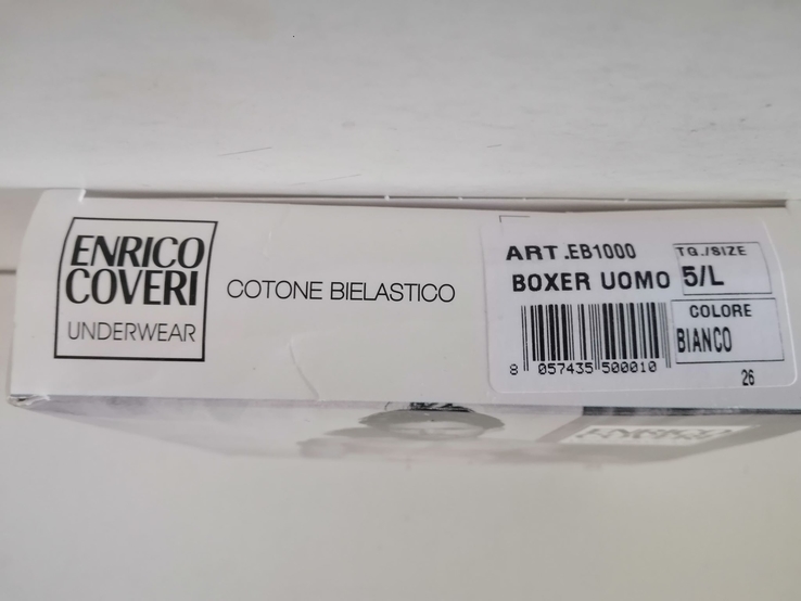 ENRICO COVERI boxer size 5L bianco, numer zdjęcia 3