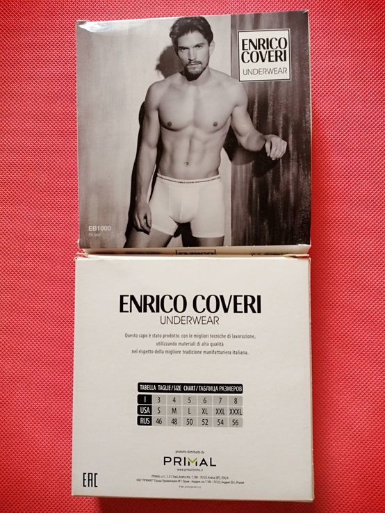 ENRICO COVERI boxer size 5L bianco, numer zdjęcia 4