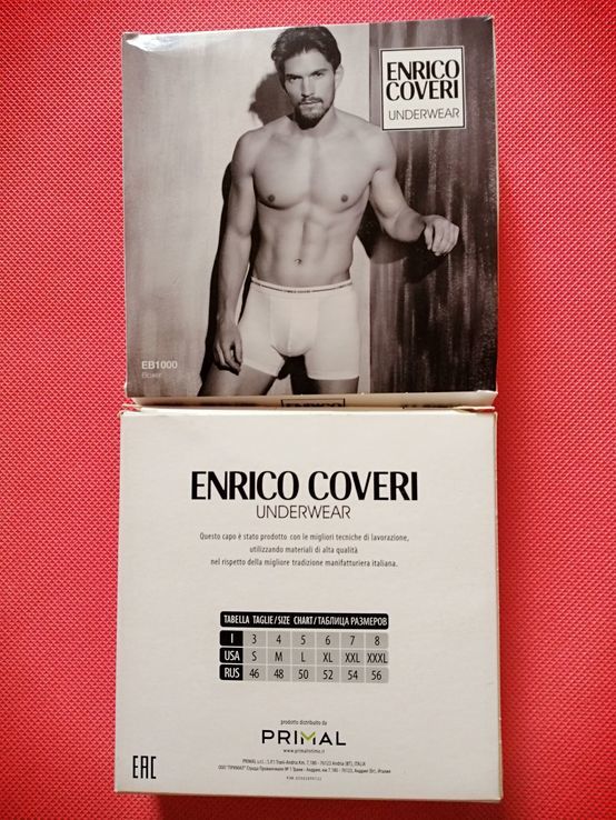 ENRICO COVERI boxer size 4M bianco, фото №4