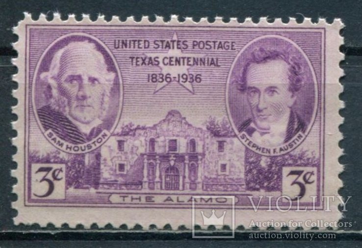 1936 США 100-летие штата Техас 3С, фото №2