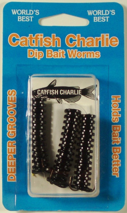 Снасть для ловли сома Catfish Charlie Bait Dip Bait Worms 3 шт., фото №2