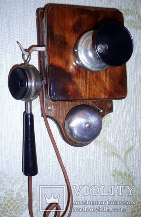 Телефон антикварный настенный ,Германия ,1905 год, photo number 2
