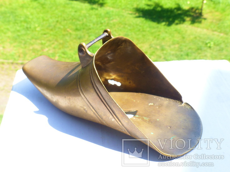 Туфля старинная - бронза германия - кашпо - ваза или для шетки, фото №5