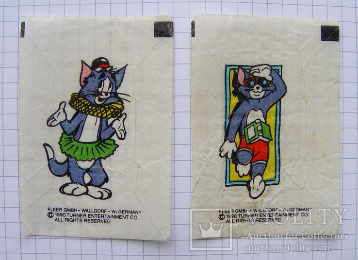 Переводные вкладыши "Том и Джерри" (2 штуки, 1990-е гг.), фото №2