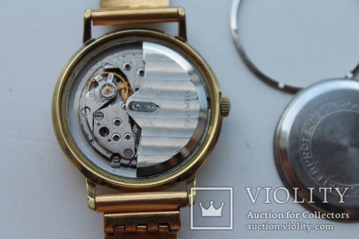 Часы GLOBAL-P (Poljot de luxe), 1 МЧЗ, автоподзавод, 29 камней, AU20, фото №12