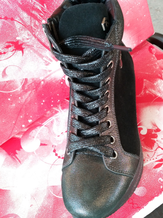 Зимние кожаные кроссовки размер от 36 до 41, фото №7
