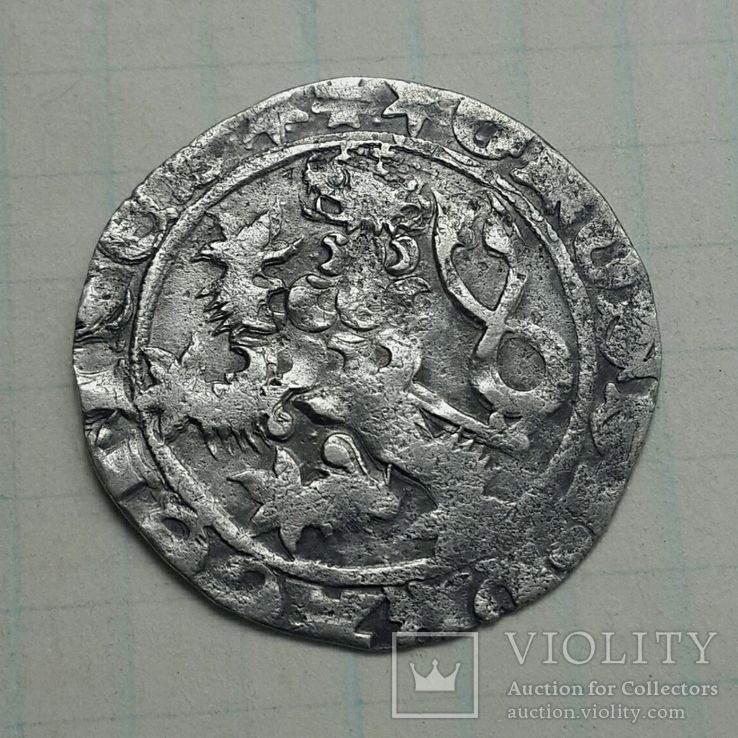 Пражский грош Вацлав lV 1373-1419 г.г., фото №3