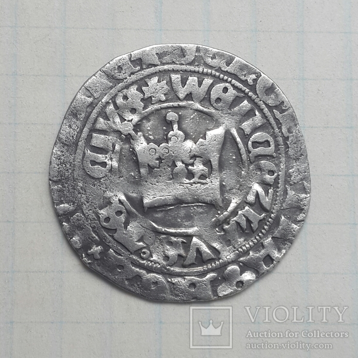 Пражский грош Вацлав lV 1373-1419 г.г., фото №4