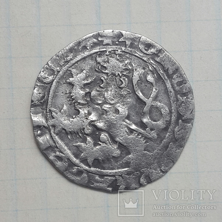 Пражский грош Вацлав lV 1373-1419 г.г., фото №5