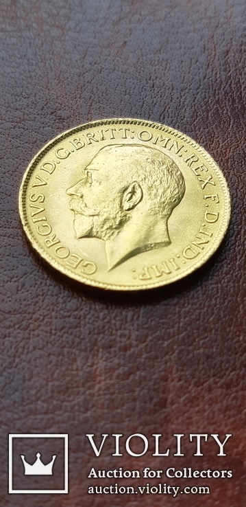 Золото. Соверен 1911 р. Великобритания, фото №2