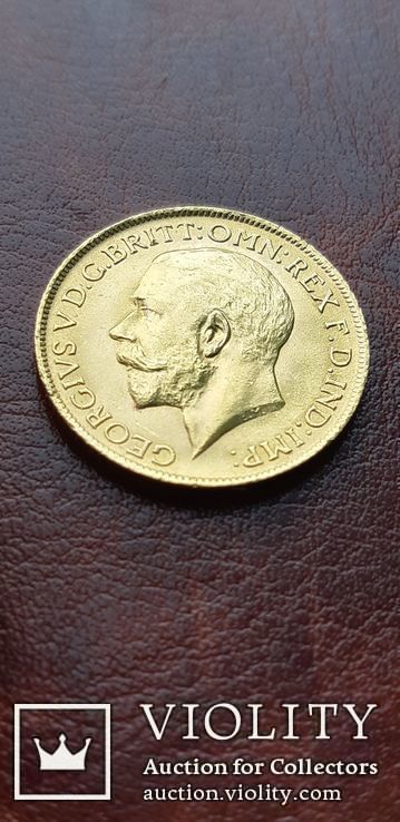 Золото. Соверен 1911 р. Великобритания, фото №3