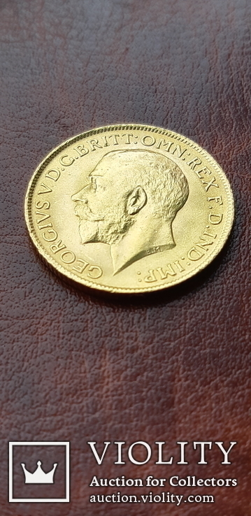 Золото. Соверен 1911 р. Великобритания, фото №5