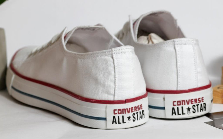 0345 Мужские кеды Converse All Star. Белые 40 р. - стелька 26 см, фото №3