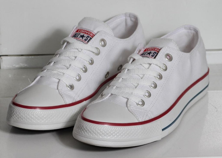 0345 Мужские кеды Converse All Star. Белые 40 р. - стелька 26 см, фото №9