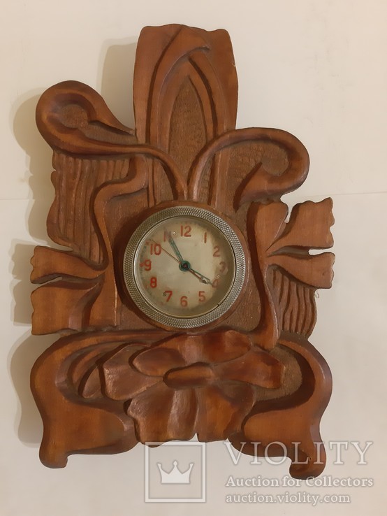 Часы настенные в деревянном корпусе, фото №2