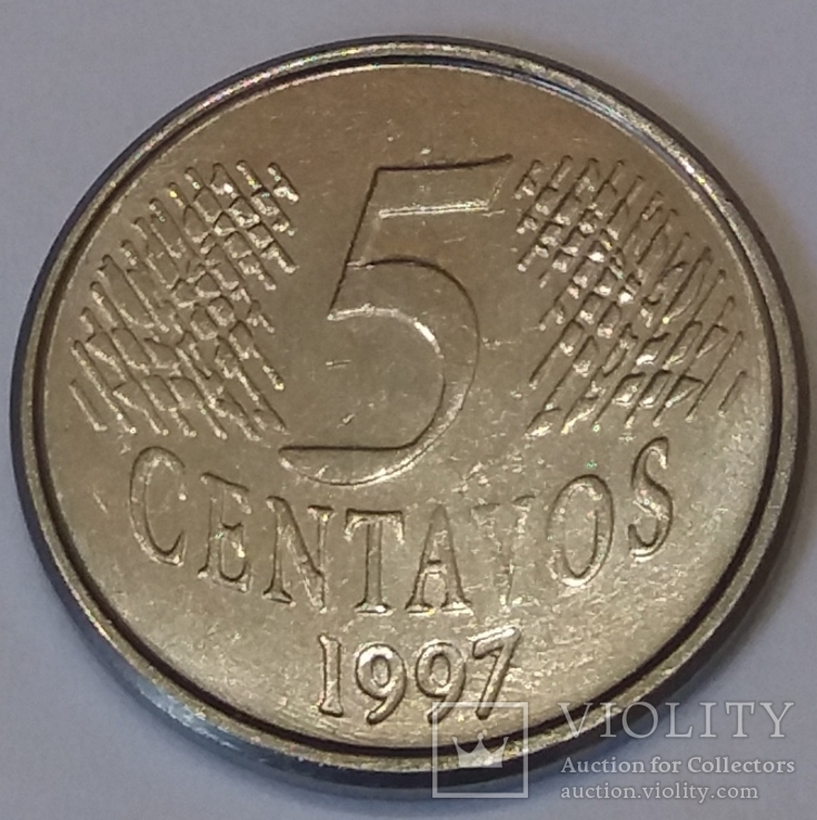 Бразилія 5 сентаво, 1997